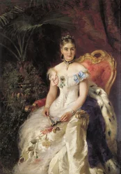 Portrait de la comtesse V. A. Volkonskaya (1848-1924)